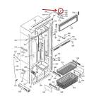 GE Part# WR02X10959 Eyebrow (OEM) RH