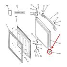 GE Part# WR02X11055 Epaulet Door Corner (OEM) R