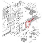 GE Part# WR02X11995 Evaporator End Piece Block (OEM)