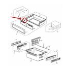 GE Part# WR02X13270 Tray Roller (OEM) Upper