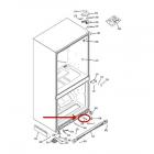 GE Part# WR11X10019 Closure Lever Arm Assembly (OEM)