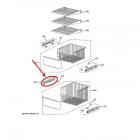 GE Part# WR17X11728 Rail Basket (OEM) LH