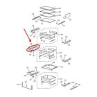 GE Part# WR17X11736 Pan Rail (OEM)