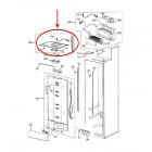 GE Part# WR17X11808 Light Housing Assembly (OEM) Upper