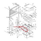 GE Part# WR17X11999 Track Slide (OEM) Left