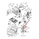 GE Part# WR17X12004 Vegetable Pan Rail (OEM) Front