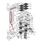 GE Part# WR17X12680 Shelf Track Side (OEM)