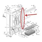 GE Part# WR17X23886 Case Trim (OEM) Bottom,Right