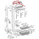 GE Part# WR2X8972 Top Gas Vent (OEM)