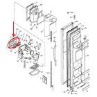 GE Part# WR55X10452 Recs Display (OEM) 4Btn Bk Intl