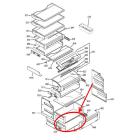 GE Part# WR72X10106 Vegetable Pan Wire Support (OEM)