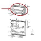 GE Part# WR78X24551 Door Assembly (OEM) Bb